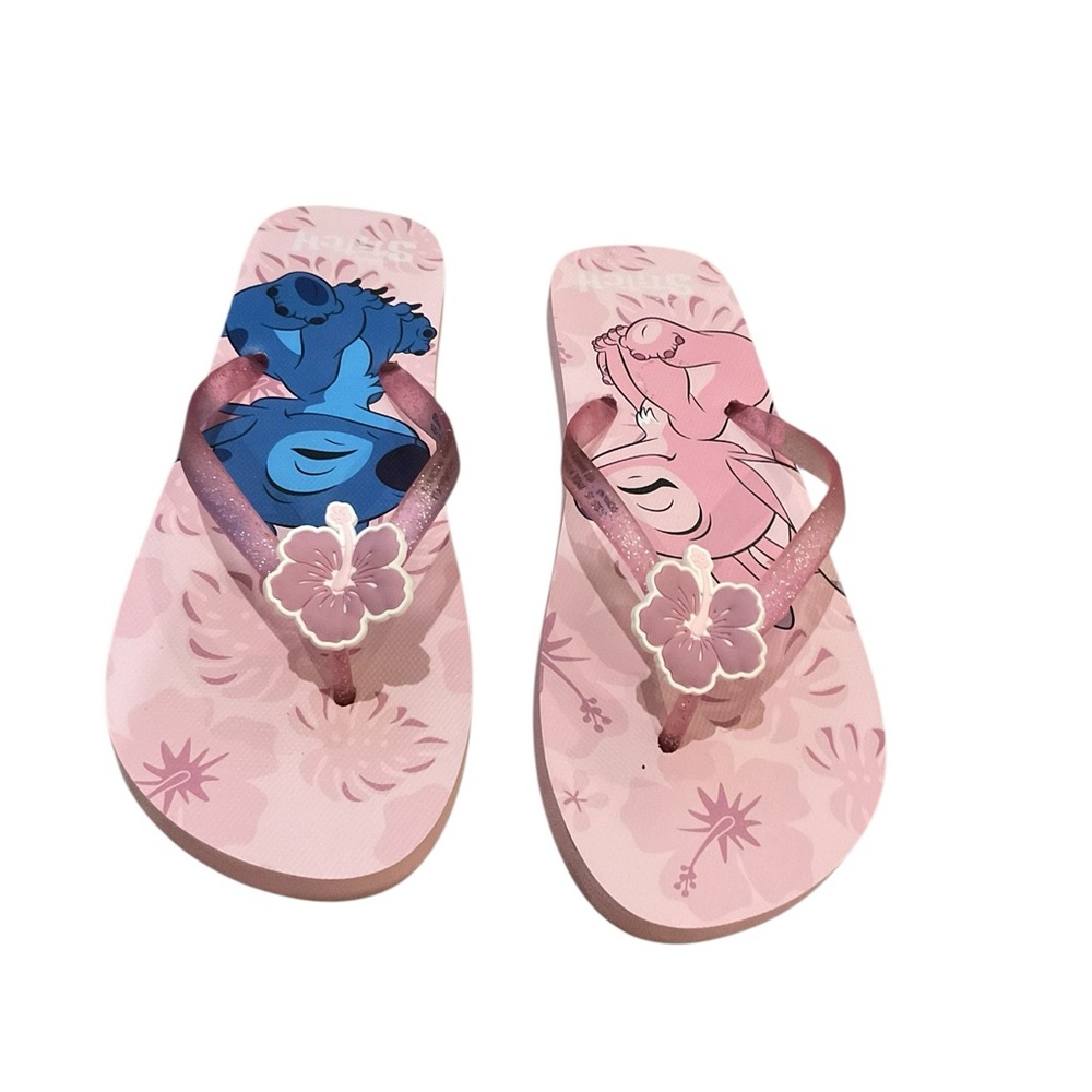 Disney Lilo & Stitch Women’s Pink Flip Flops / Sandals Size 10